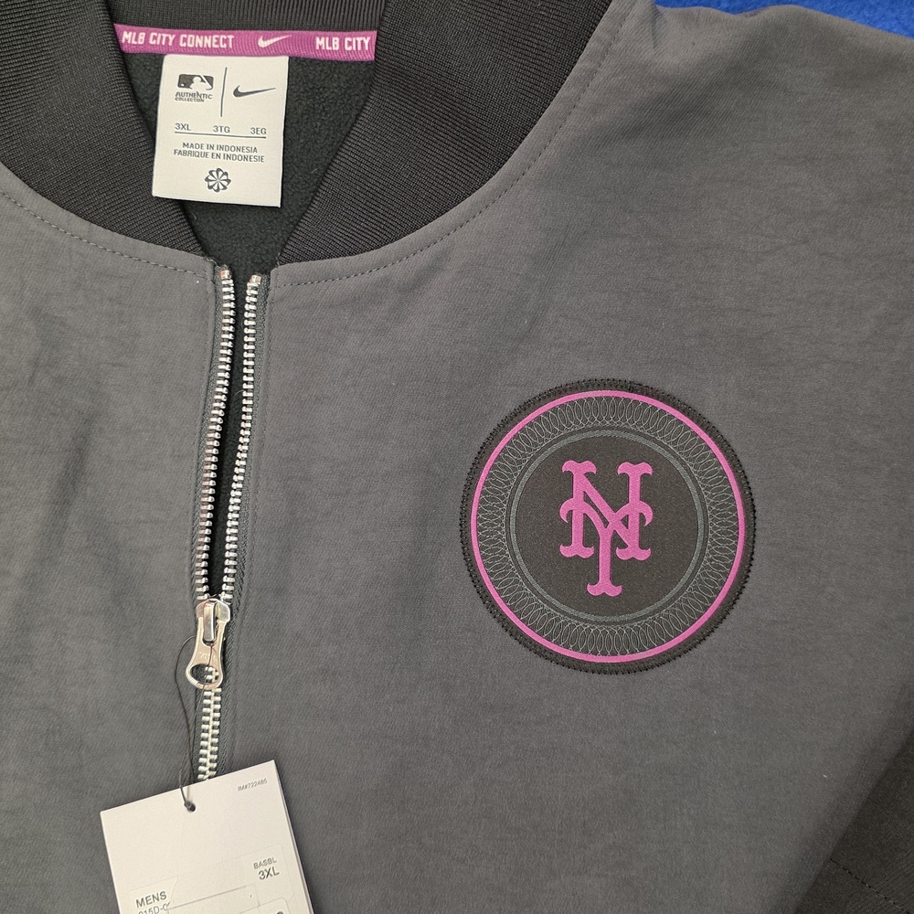 Mets MLB City Connect NIKE Zip-Up Bomber Jacket. NWT - Picture 3 of 16